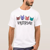 Amsterdam Skyline Cat T - Shirt (Vorderseite)