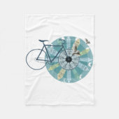 Amsterdam skyline fleecedecke (Vorderseite)