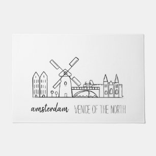 Amsterdam Skyline Fußmatte
