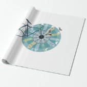 Amsterdam skyline geschenkpapier (Ungerollt)