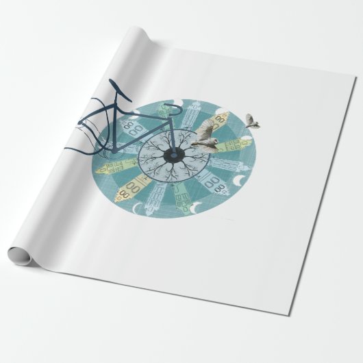 Amsterdam skyline geschenkpapier (Ungerollt)
