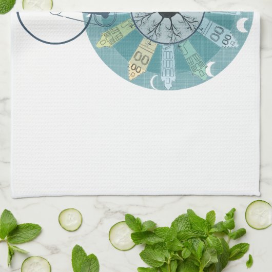 Amsterdam skyline geschirrtuch (Gefaltet)