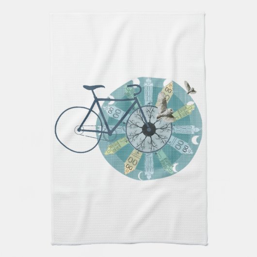 Amsterdam skyline geschirrtuch (Vertikal)