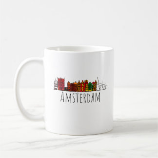 Amsterdam Skyline Holland Love Travel Destination Kaffeetasse