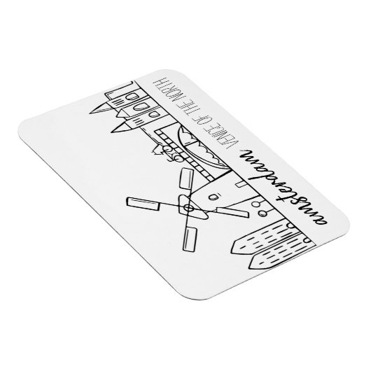 Amsterdam Skyline Magnet (Rechte Seite)