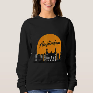 Amsterdam Skyline Niederländisches Souvenir Nieder Sweatshirt