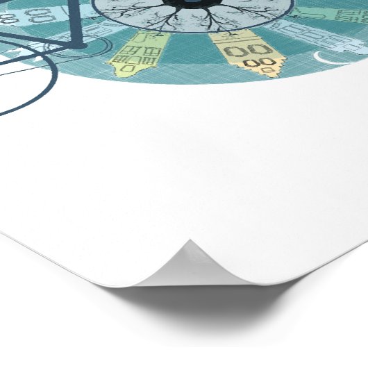 Amsterdam skyline poster (Ecke)