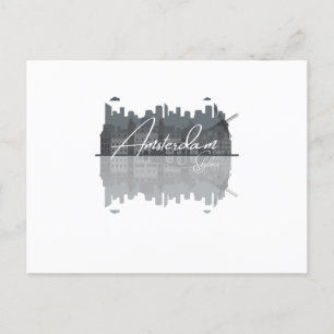 Amsterdam Skyline Postkarte