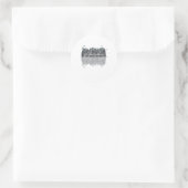 Amsterdam Skyline Runder Aufkleber (Tasche)
