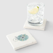 Amsterdam skyline steinuntersetzer (Seitenansicht)