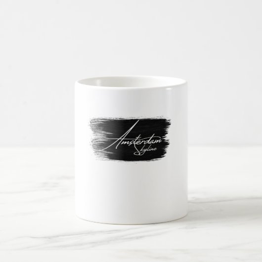 Amsterdam Skyline Writing Kaffeetasse (Mittel)