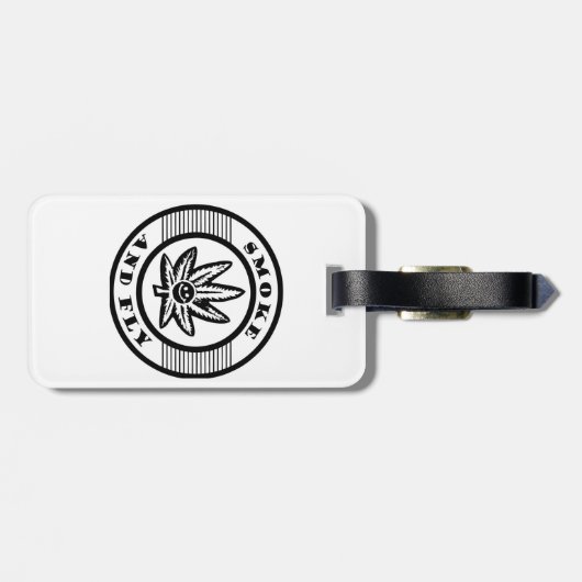 amsterdam smoke and fly gepäckanhänger (Rückseite horizontal)