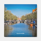 Amsterdam Square Magnet (Vorne)