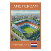 Amsterdam Stadium - Netherlands Ecological Design Poster (Vorderseite)