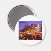 Amsterdam—Stadt der Lichter [kan.k]. Magnet (Vorderseite/Rückseite)