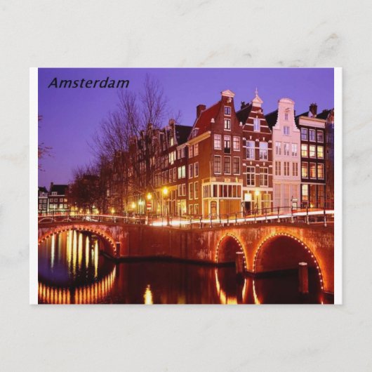 Amsterdam—Stadt der Lichter [kan.k]. Postkarte (Vorderseite)