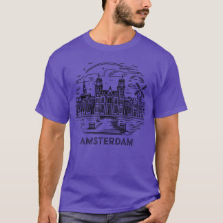 Amsterdam Stadt Niederlande Geschenk T-Shirt