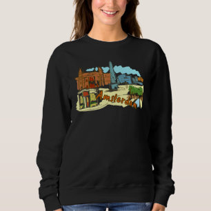 Amsterdam Stadt Niederlande Souvenir für Männer Fr Sweatshirt
