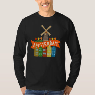 Amsterdam Stadt Niederlande Souvenir für Männer Fr T-Shirt