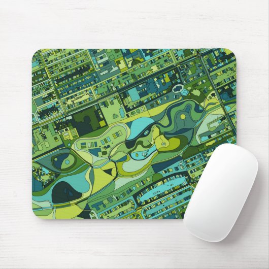 Amsterdam-Stadt-Struktur-Karte Mousepad (Mit Mouse)