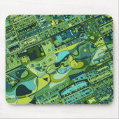 Amsterdam-Stadt-Struktur-Karte Mousepad (Vorne)