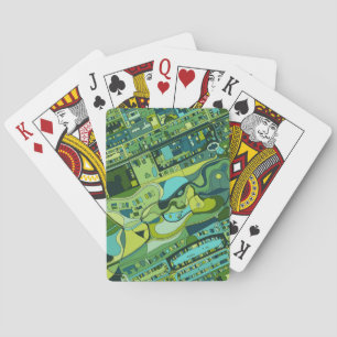 Amsterdam-Stadt-Struktur-Karte Spielkarten