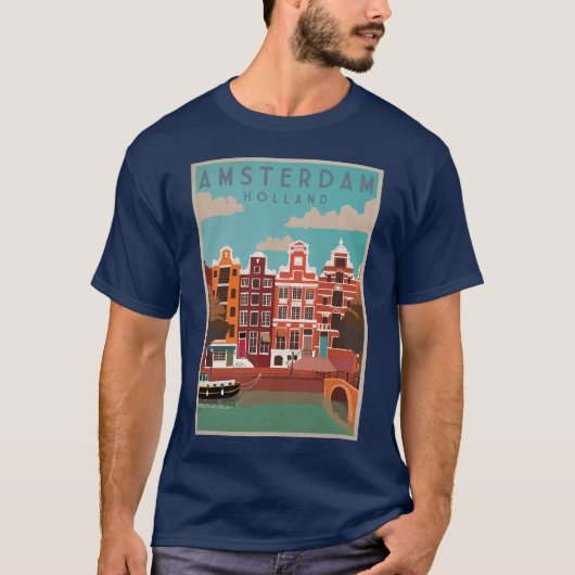 Amsterdam Stadt T-Shirt (Vorderseite)