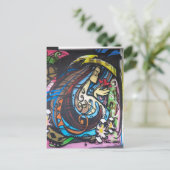 Amsterdam Street Art Postkarte (Stehend Vorderseite)