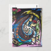 Amsterdam Street Art Postkarte (Vorne/Hinten)