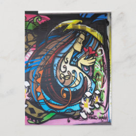 Amsterdam Street Art Postkarte