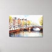 Amsterdam, Stretched Canvas Print Leinwanddruck (Vorderseite)