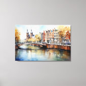 Amsterdam, Stretched Canvas Print Leinwanddruck (Vorderseite)