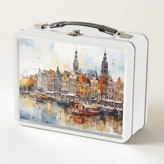 Amsterdam, Stretched Print Metall Brotdose (Vorderseite)