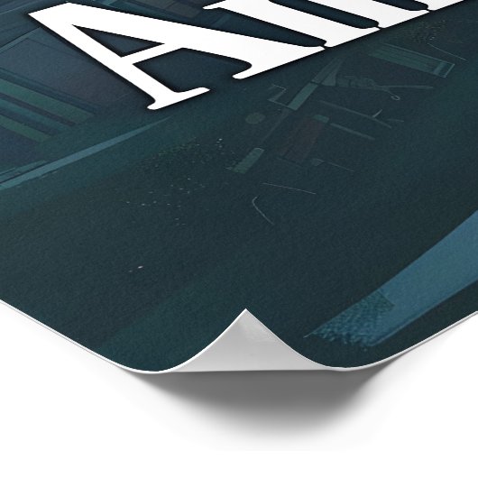 Amsterdam Sunset Serenity Poster (Ecke)