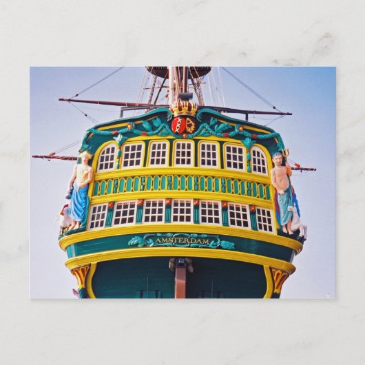 Amsterdam Tall Ship Postcard Postkarte (Vorderseite)