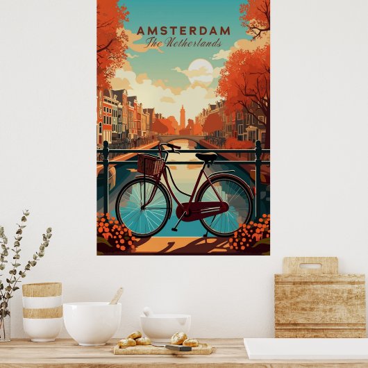 Amsterdam, The Netherlands Poster (Küche)