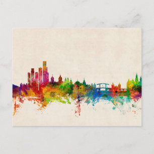 Amsterdam The Netherlands Skyline Postkarte