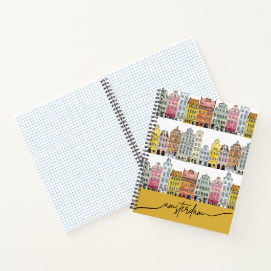 Amsterdam Tiny Houses Reisende Notebook Holland Notizblock (Innenseite)