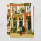Amsterdam Townhouse Postkarte (Vorne/Hinten)