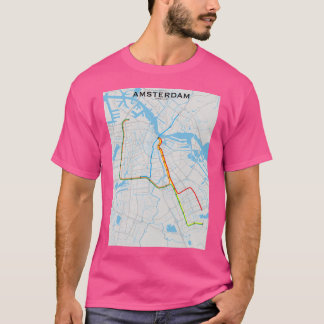 Amsterdam Transit Map T-Shirt