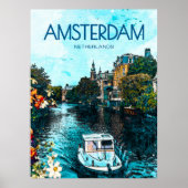 Amsterdam Travel Poster (Vorne)