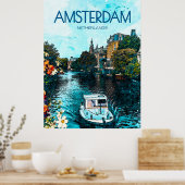 Amsterdam Travel Poster (Küche)