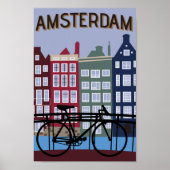 Amsterdam Travel Poster (Vorne)