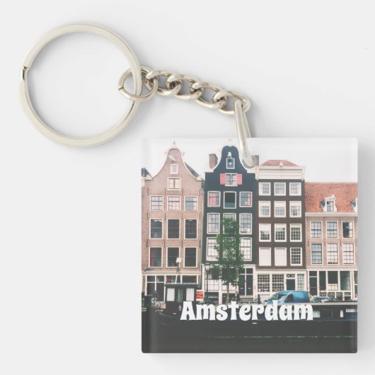 Amsterdam Travel Souvenir Schlüsselanhänger (Vorderseite)