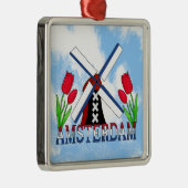 Amsterdam Tulips and windmill Netherlands Ornament (Rechts)