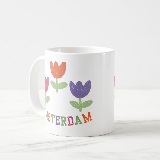 Amsterdam Tulips Kaffeetasse (Vorderseite Links)