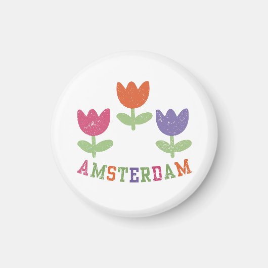 Amsterdam Tulips Magnet (Vorne)