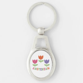 Amsterdam Tulips Schlüsselanhänger