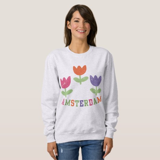 Amsterdam Tulips Sweatshirt (Vorne ganz)