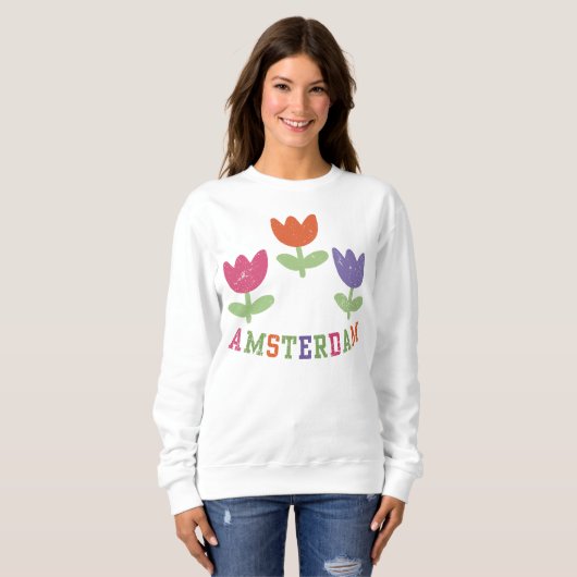 Amsterdam Tulips Sweatshirt (Vorne ganz)